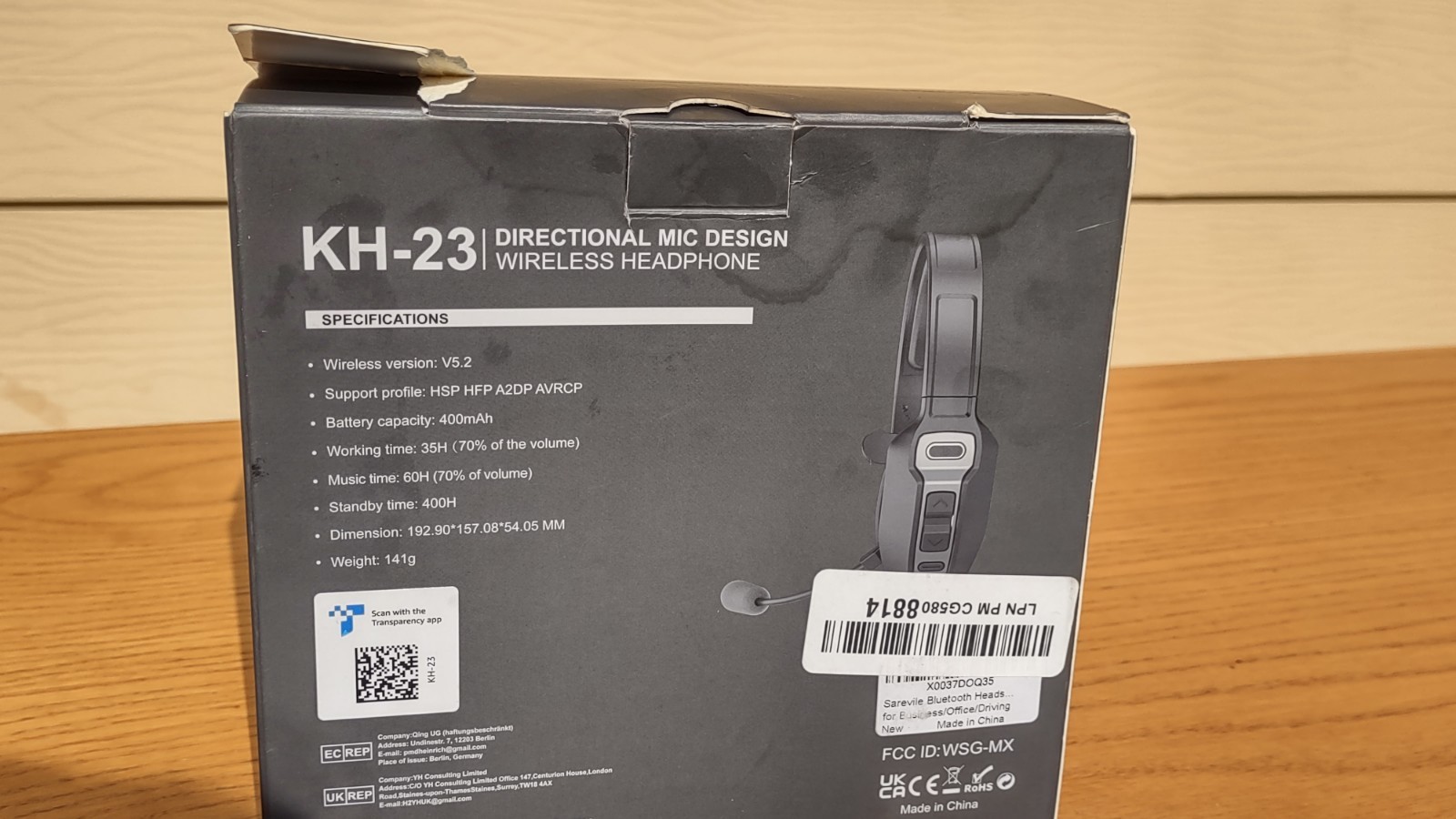 KH-23 Directional Mic Design Wireless Headphone