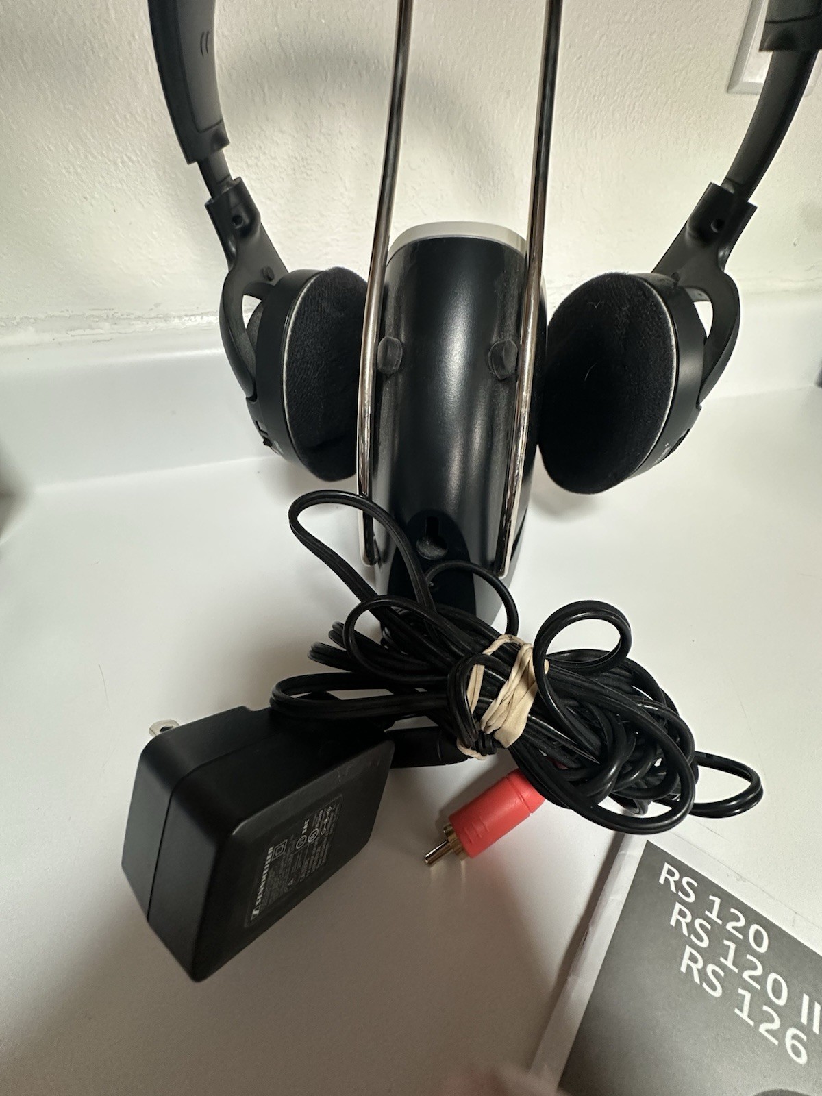 Sennheiser Headphones HDR120 & TR120 Dock W/ Cables Manual—tested Works
