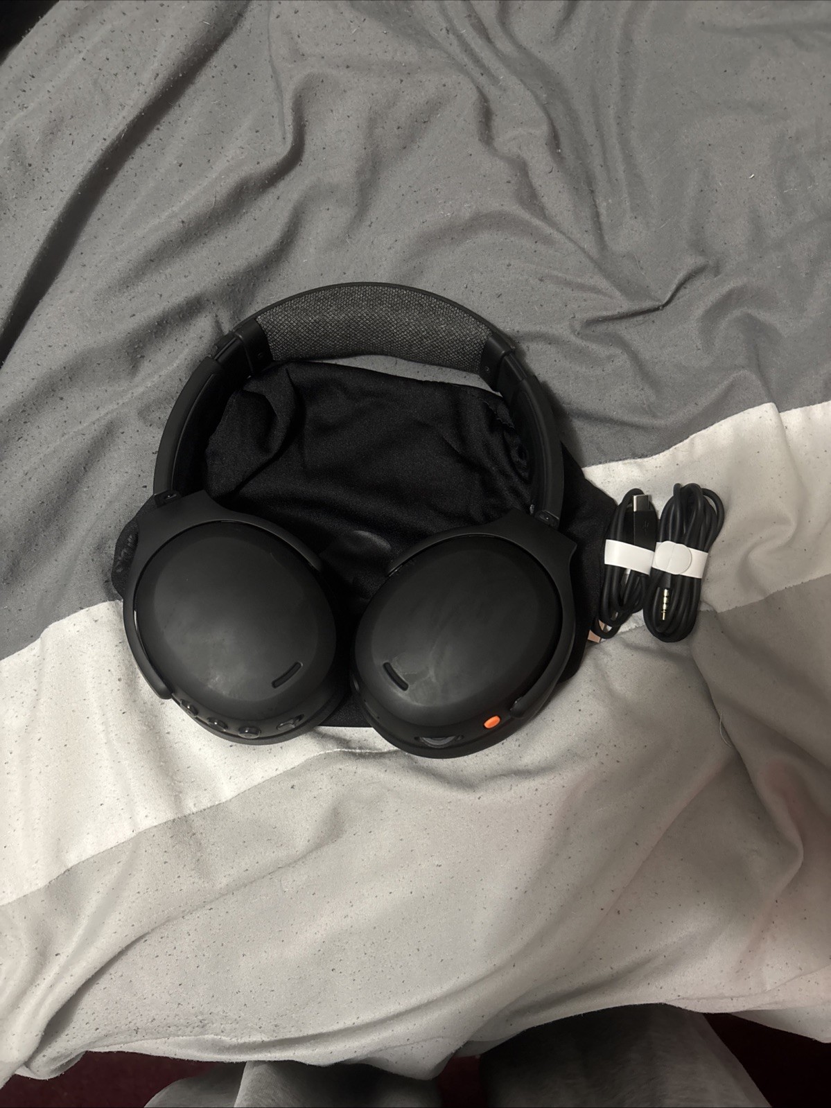 Skull crusher ANC 2 Black Bluetooth Wireless Over-Ear Headphones with Case
