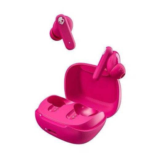 Skullcandy Smokin’ Buds XT Pink True Wireless Bluetooth In-Ear Earbuds w/ Case