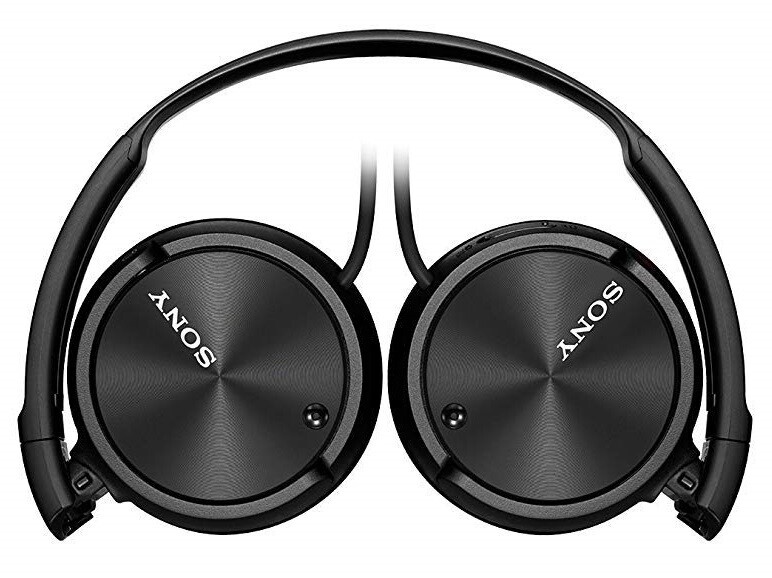Sony MDR-ZX110NC Noise Cancelling Headphones, Neodymium Magnets BLACK