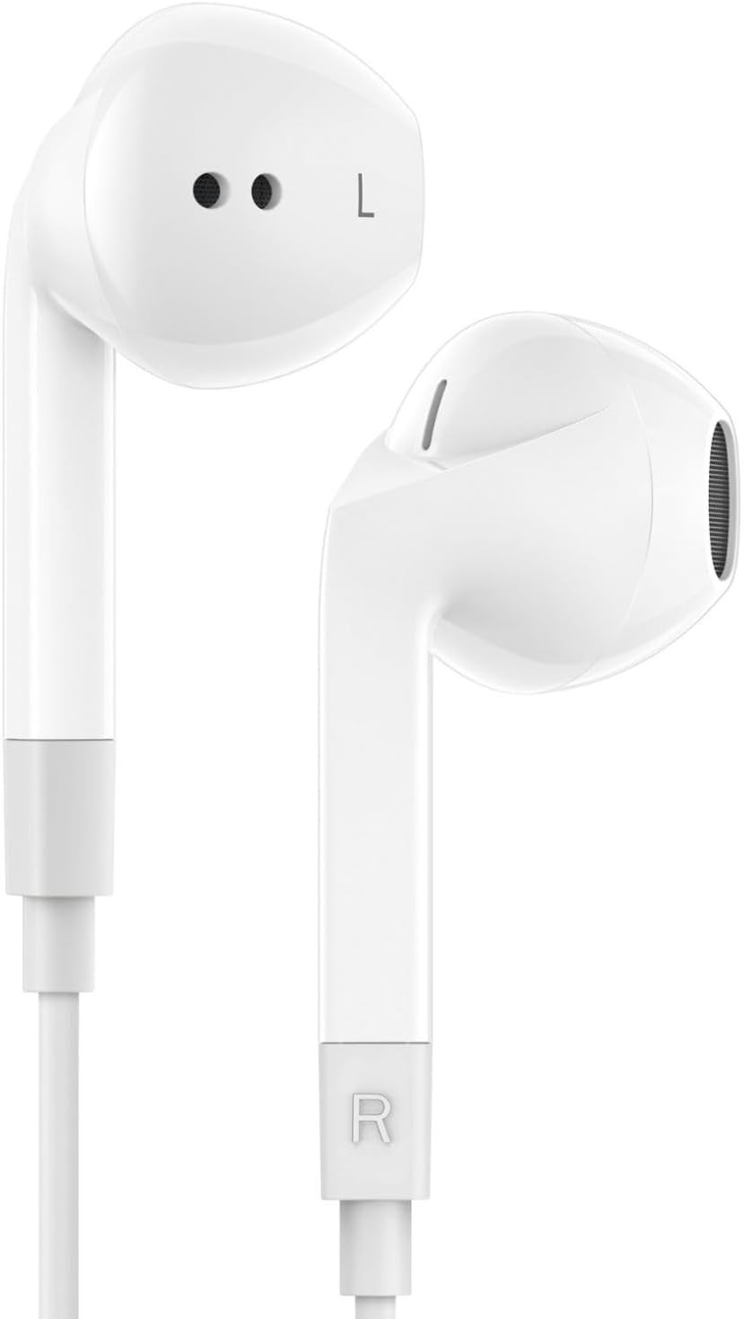 FEROX Wired Earbuds with Microphone – Sound Isolation for Work, Study, & Play
