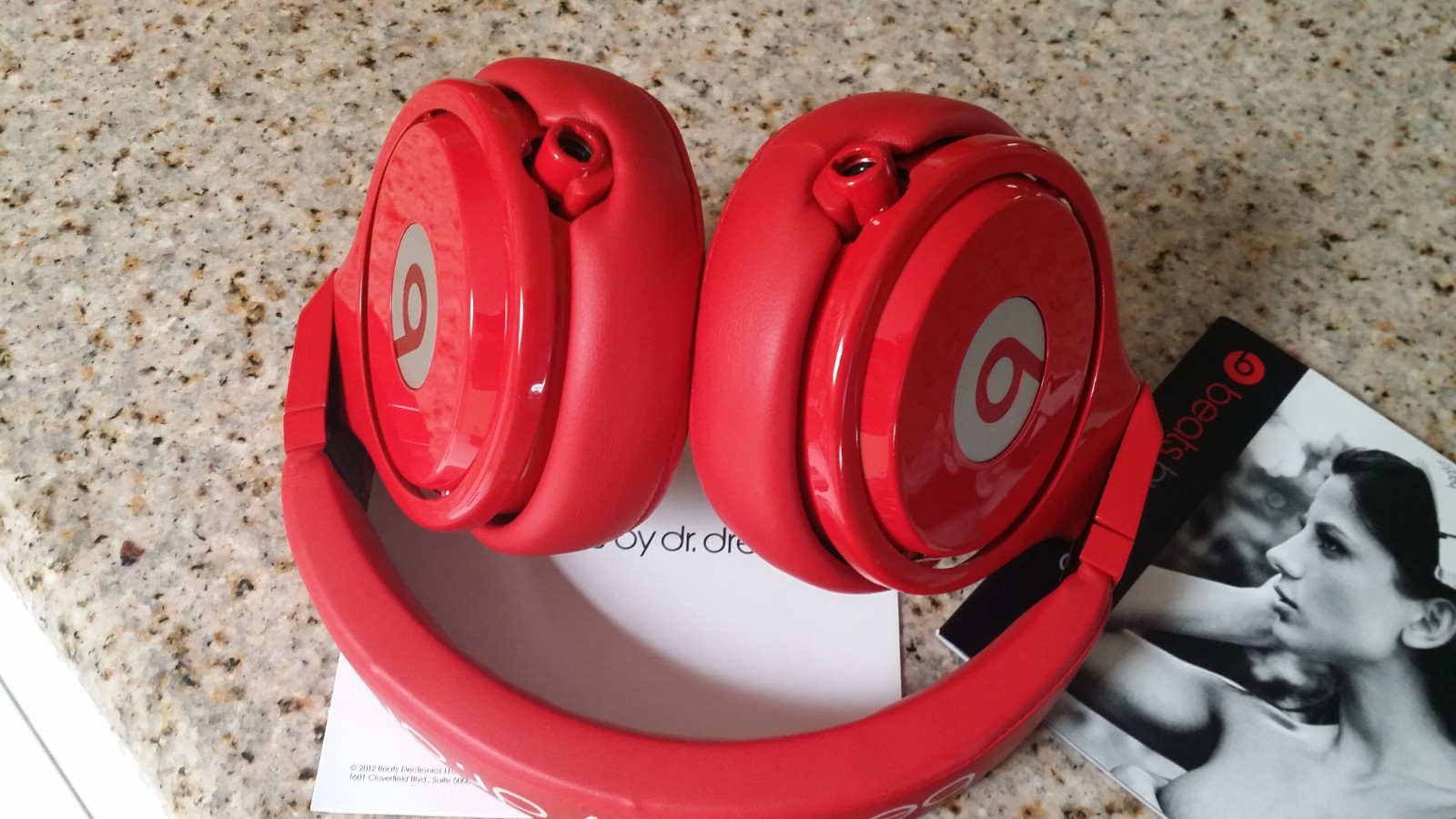 Beats by Dr. Dre Pro Beats Over the Ear Headphones Red Color