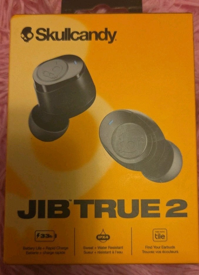 Skullcandy Jib True 2 Wireless Bluetooth Earbuds Chose Either Black Or Gray NIB