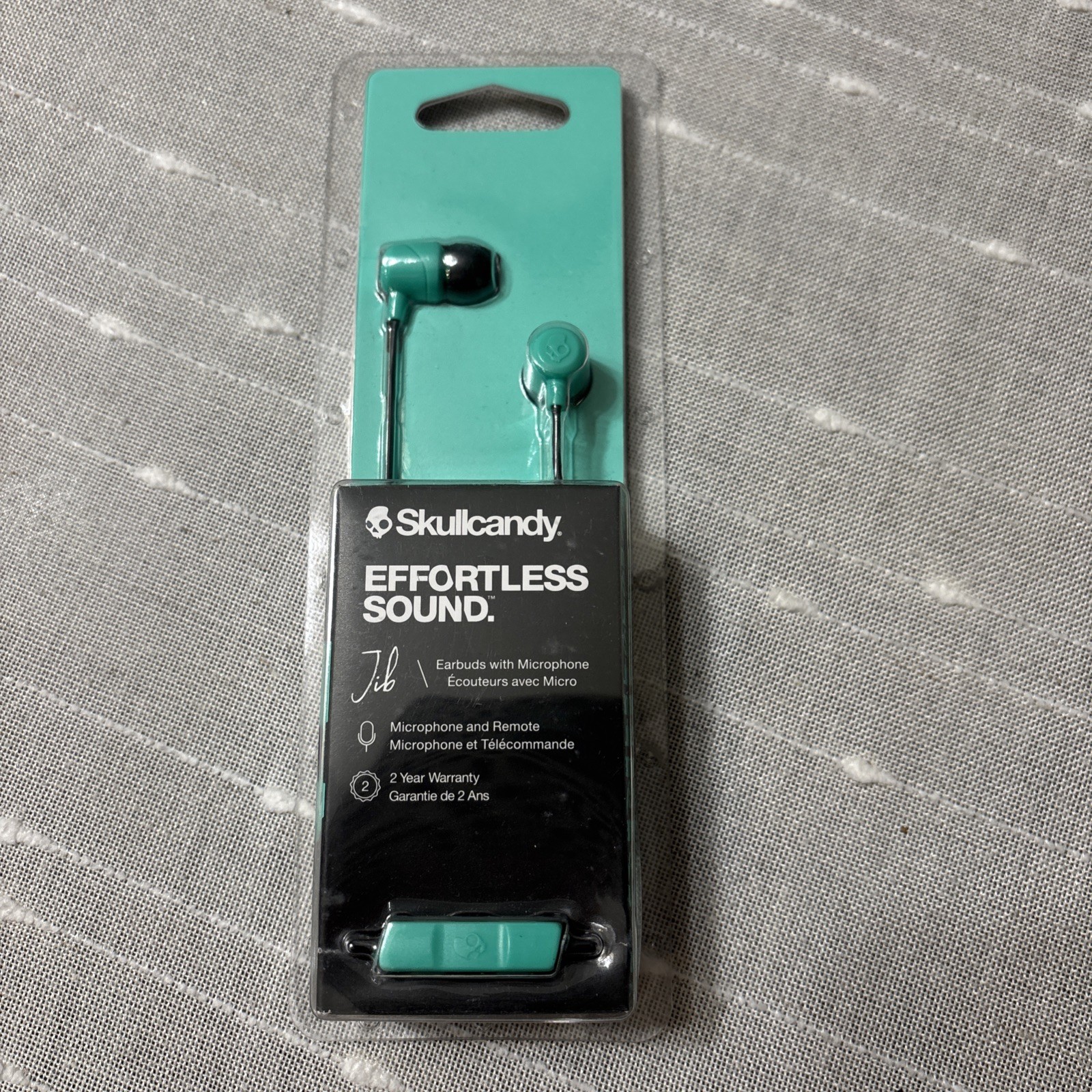 Skullcandy Jib Wired In-Ear Earbuds With Microphone, Mint Green New!
