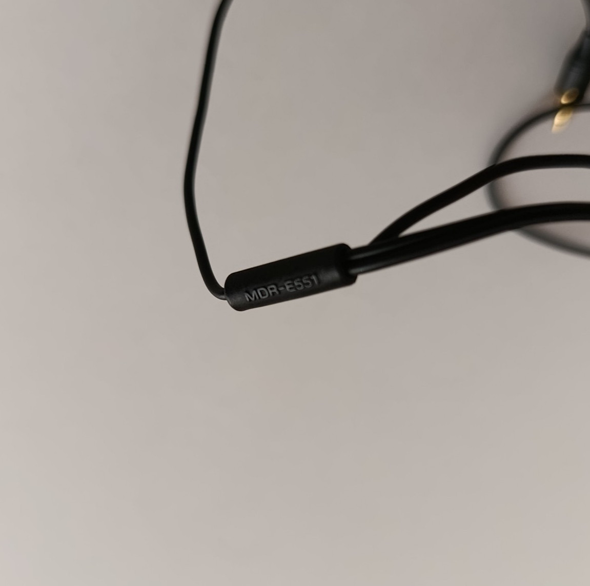 Sony MDR-E551 Earphones Black Wired 2.5mm Jack Vintage Working Used