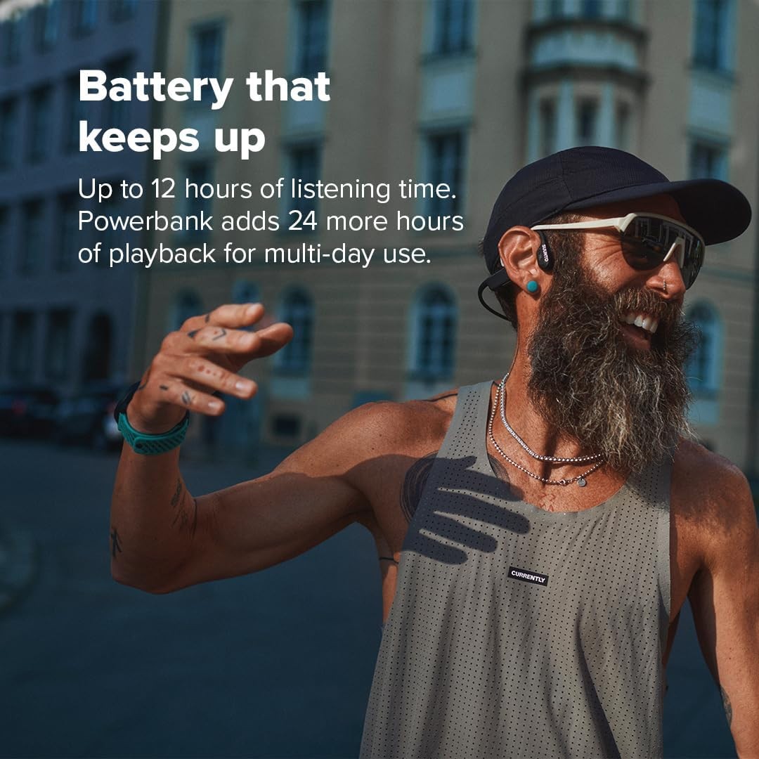 SUUNTO WING2 Wireless Bone Conduction Earphones IP66 Bluetooth BLACK SS051259000