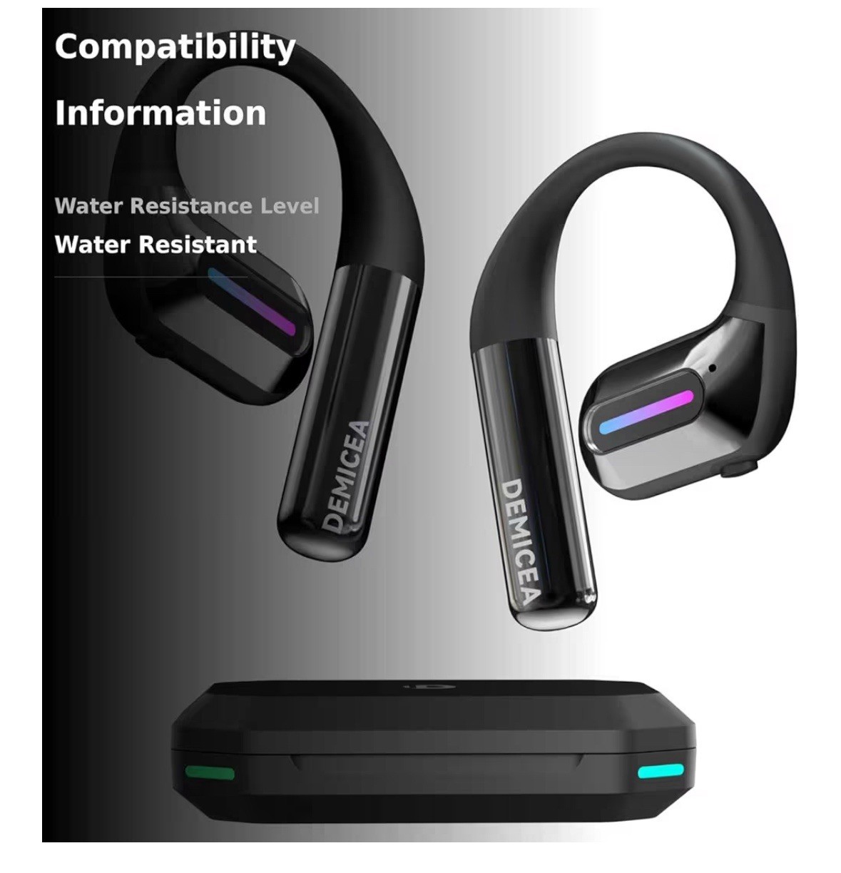 True Bone Conduction Headphones, Perfect for Night Running and Cycling, Auror…