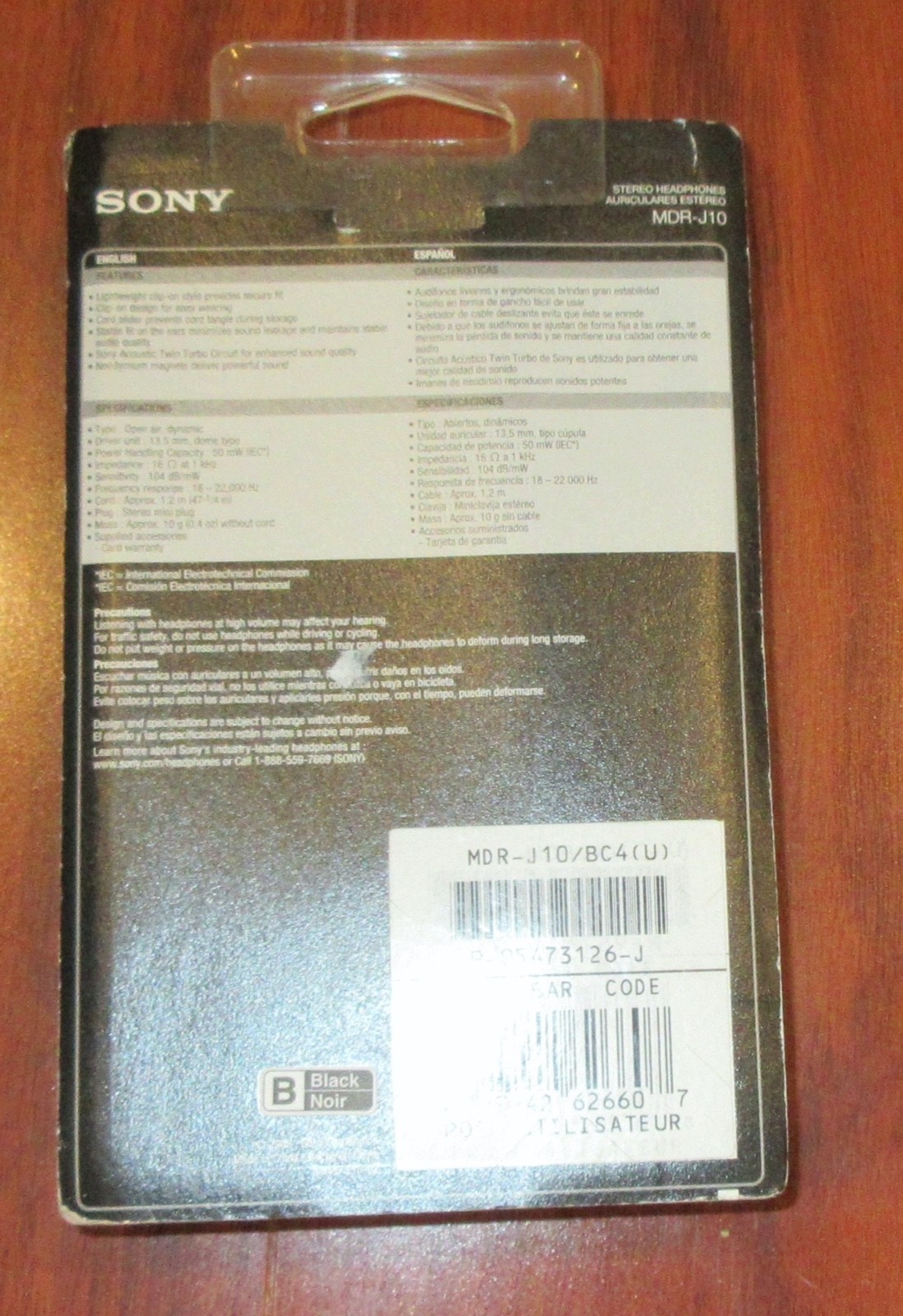 BRAND NEW- LOT OF 2 – SONY Stereo Headphones MDR-J10 Black Over the ear – New
