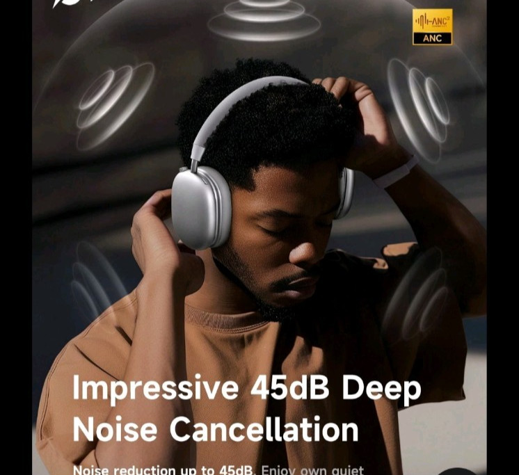 XYHLC-Picun F5 Wireless Over-Ear Headphone, ANC Noise Cancellation, Hi-Fi Audio,