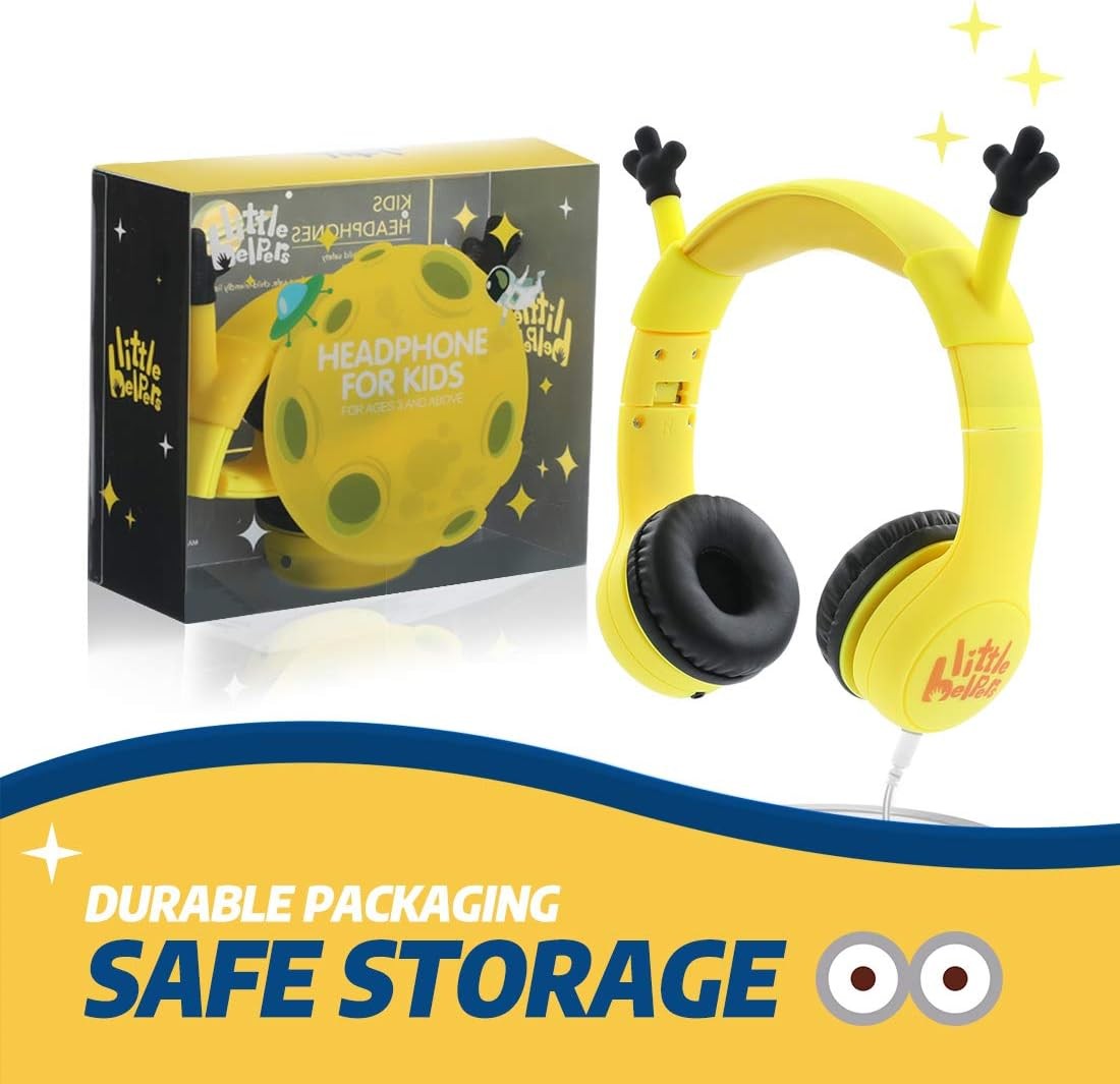 Kids Headphones with VoliHand Ears Wired Over-Ear Headphones with Music Sharing
