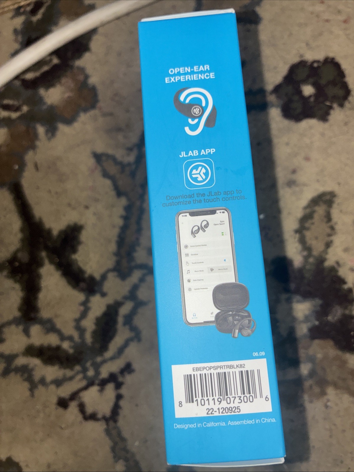 JLab – Epic Open Sport Air Conduction Wireless Earbuds – Black Ip55,30 Hour Play