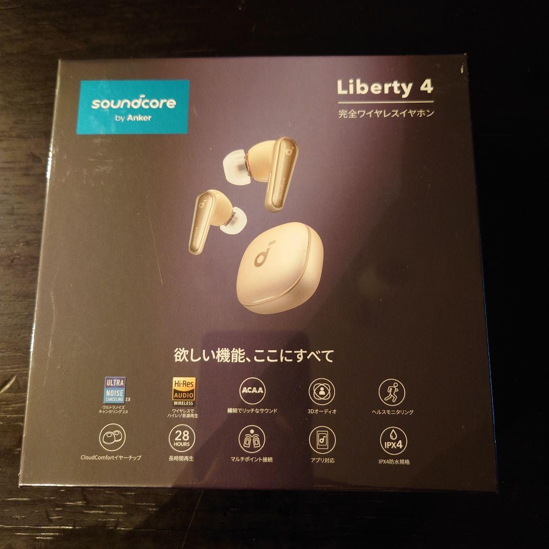 Anker Soundcore Liberty 4 Bluetooth 5.3 Earphones Champagne Gold Wireless JP New