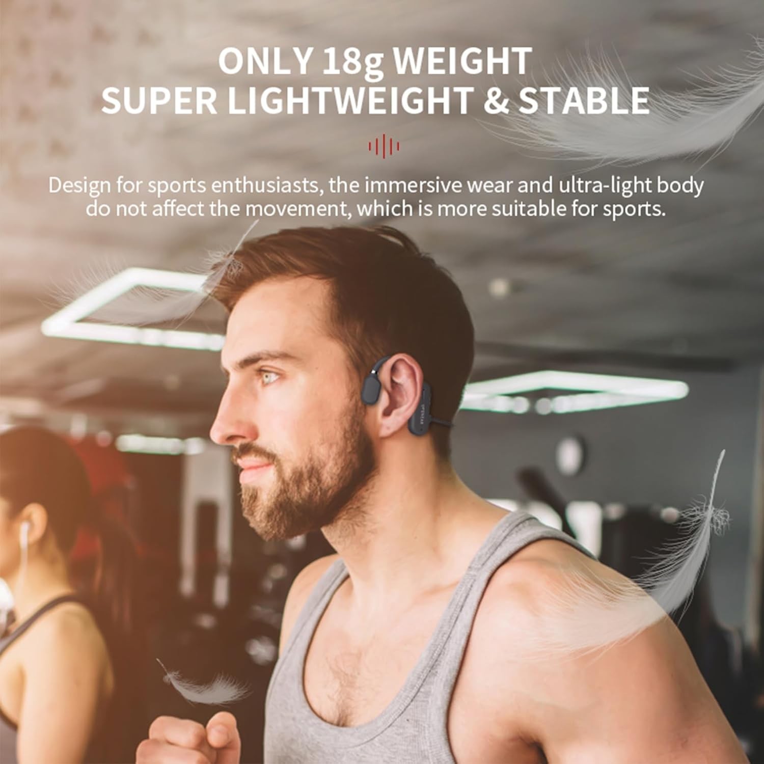 Long Battery Life Open Ear Sports Headphones – Perfect for Running & Cycling