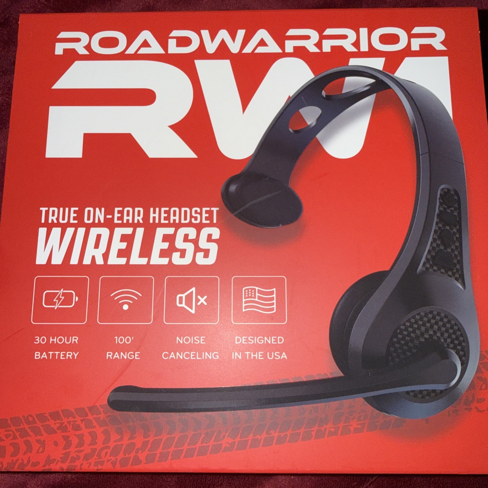 RW1 Trucker Bluetooth Headset – ENC Mic, 100ft Wireless Range, IP54 Water Res…