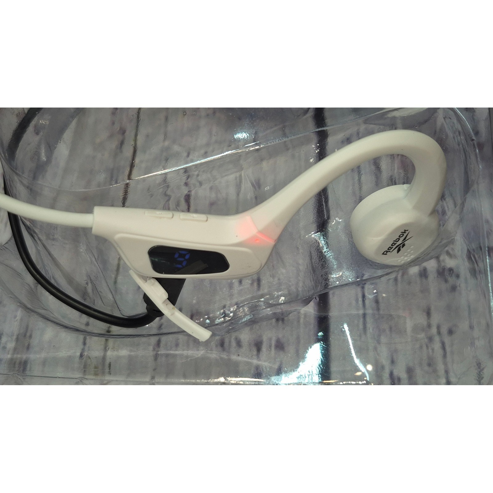 Reebok Bone Conduction Wireless Headphones Bluetooth RBK5002-wht OPEN BOX READ