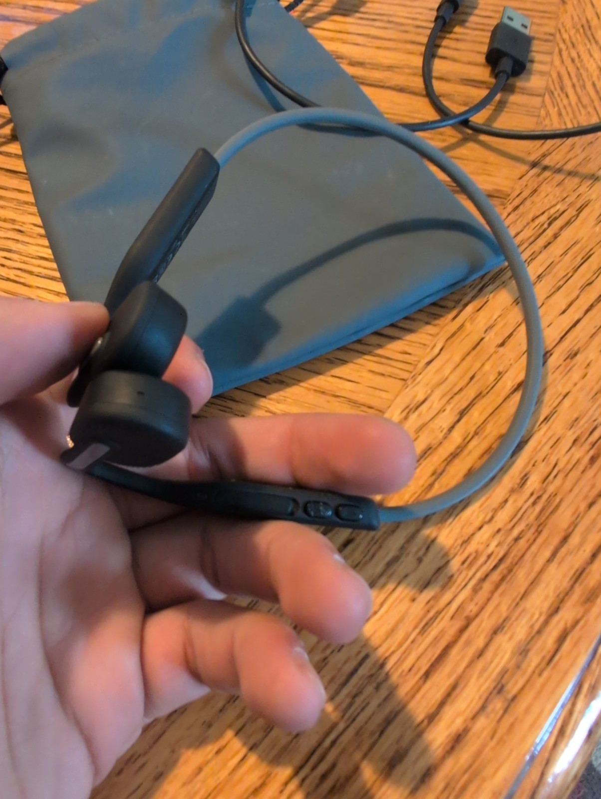 Shokz – OpenMove Bone Conduction Open Ear Headphones (S661) – Gray