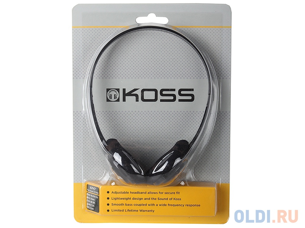 Koss KPH7 Lightweight On Ear Portable Headphones with Adjustable Headband