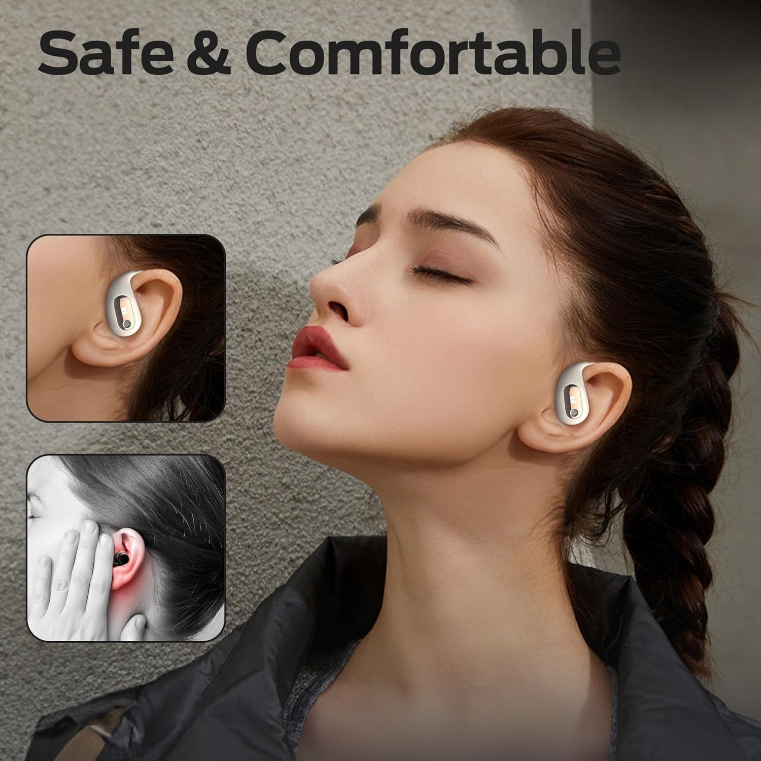 MONSTER Open Ear Headphones,Stereo Sound, Wireless Headphones 30 Hours Playback