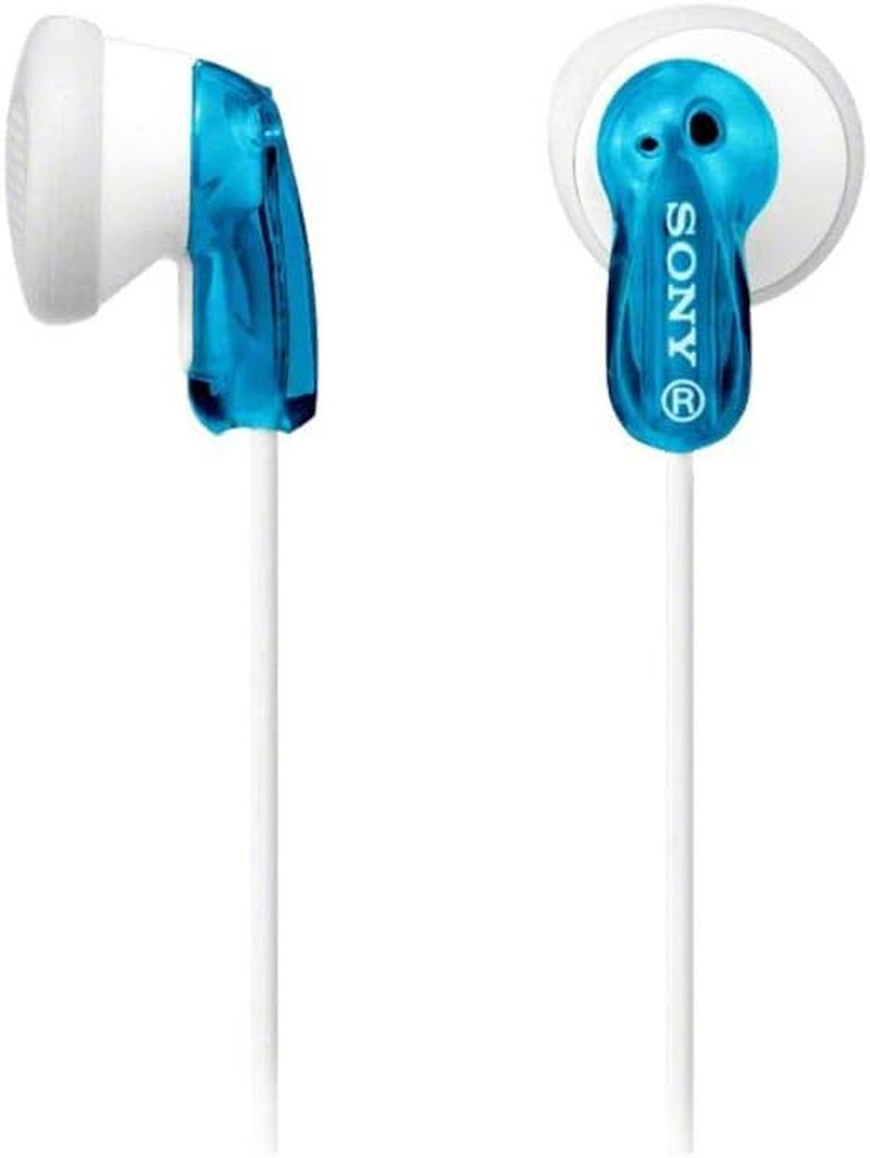 MDRE9LP/BLU Earbud Headphones, Blue