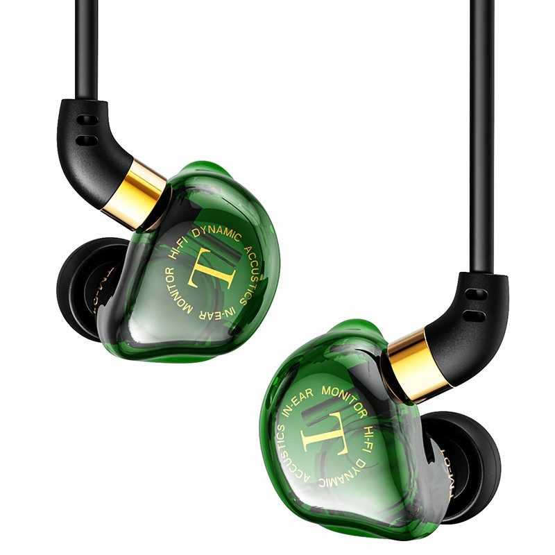 TM-01 3.5Mm Wired Headphones Double Driver Hifi Earphone Bass Stereo Headphone H
