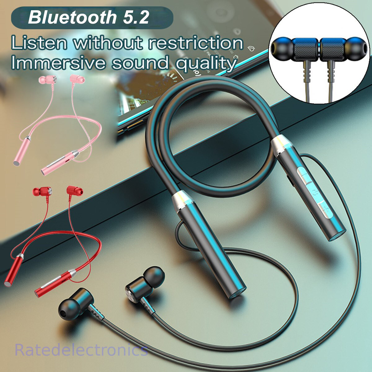 TWS Wireless Headset Bluetooth Earbuds Headphone Noise Cancelling Waterproof New