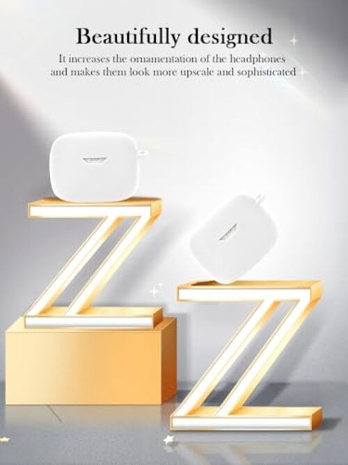 Case for JBL Tune 245NC TWS-True Wireless Earbuds,Soft Protective, White