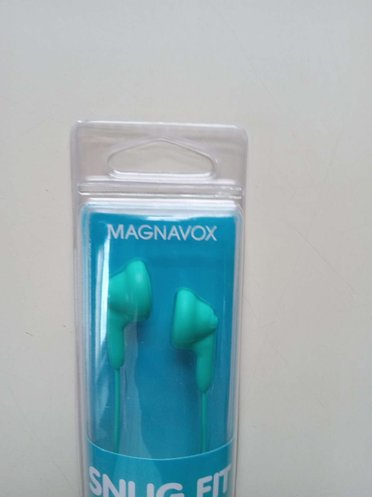 MAGNAVOX Snug Fit In Ear Headphones Smooth Bass 15mm Earbuds Teal FAST SHIP