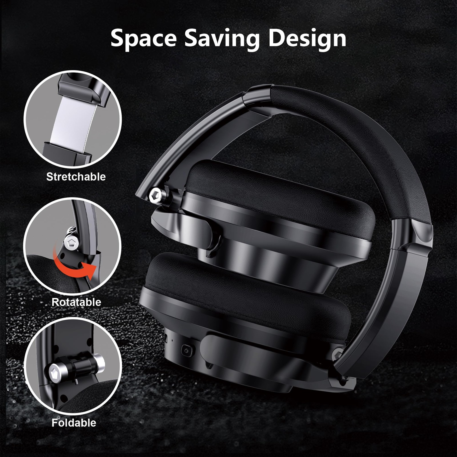 Wireless Headphones Over Ear, 70H Playtime Headphone Wireless Bluetooth 5.1,3…