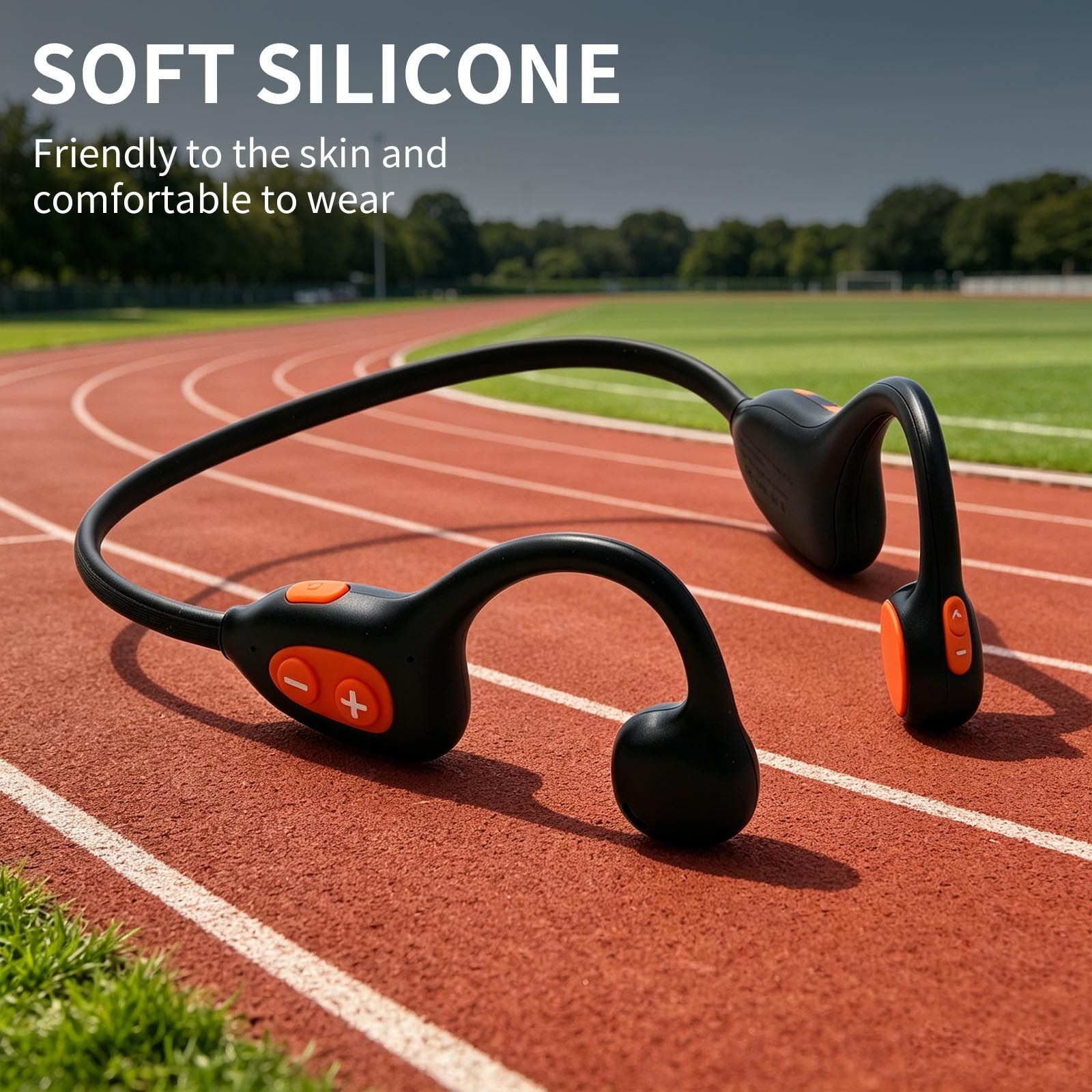 Bone Conduction Headphones IPX5 Waterproof Wireless 5.4 for Gym & Running 16H