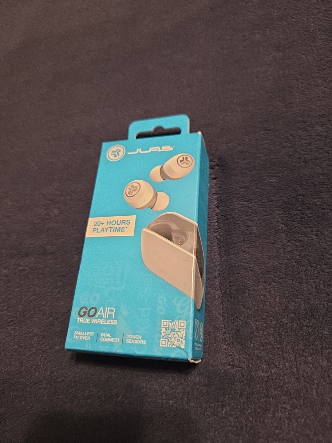 New JLab GO Air True Wireless In-Ear Headphones – White/Gray (EBGOAIRRWHTGRY82)