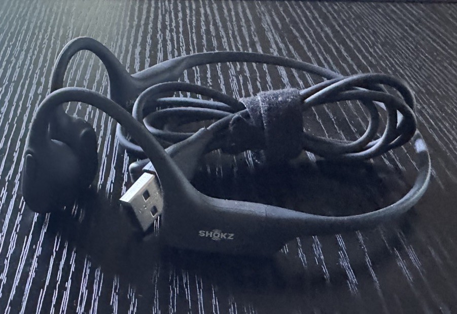 Shokz OpenRun S803 Bone Open-Ear Headphones – Black Gray