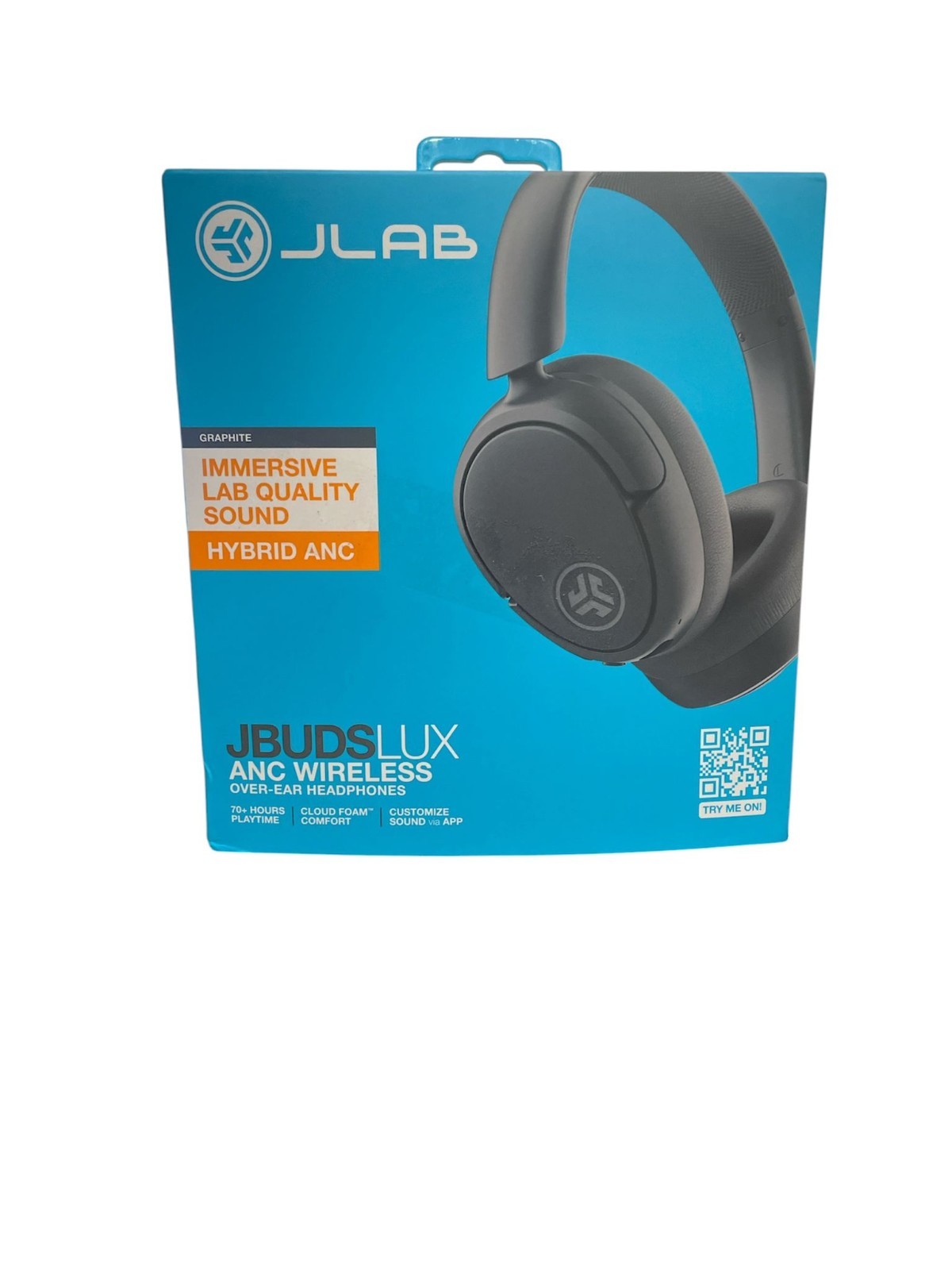 jlab jbuds lux anc wireless over ear headphone box opened/ but good item