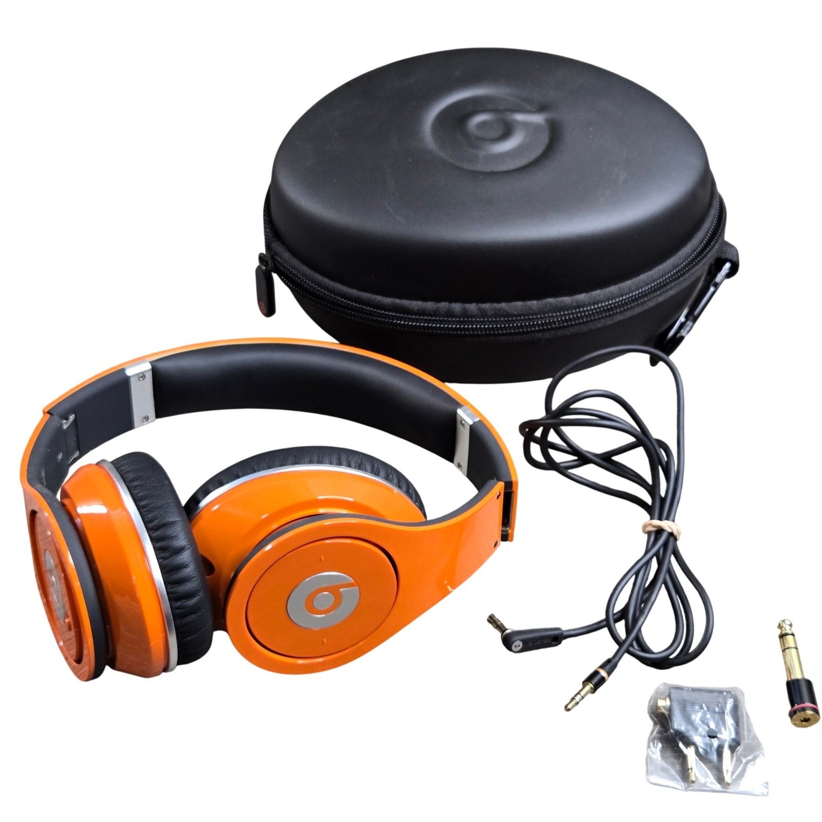Beats Studio By Dr.Dre 1.0 Headphones Orange Over Ear Wired Tested