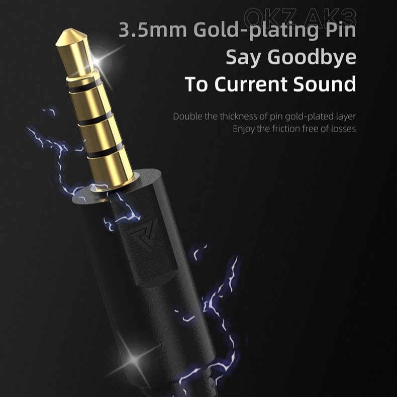 QKZ AK3 FiLe Wired Earbuds In-Ear Stereo Earphones with Mic Volume Control