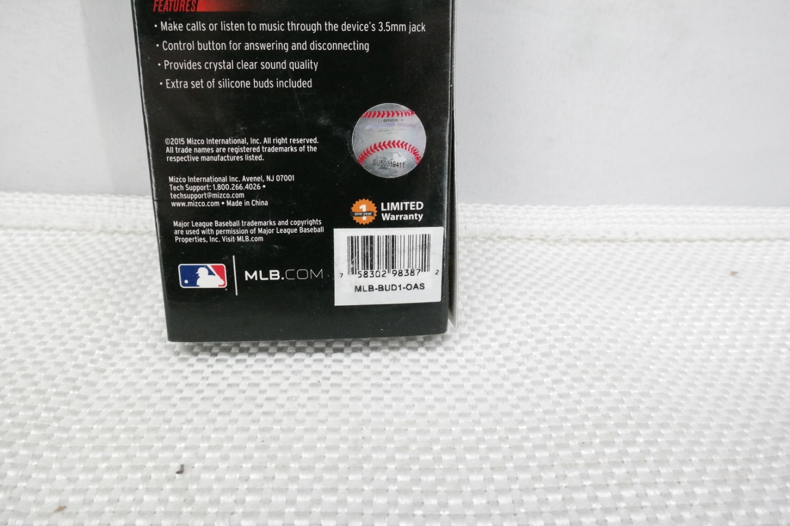 Oakland A’s Athletics Earbuds with Mic Android iOS MLB Officially Licensed TF
