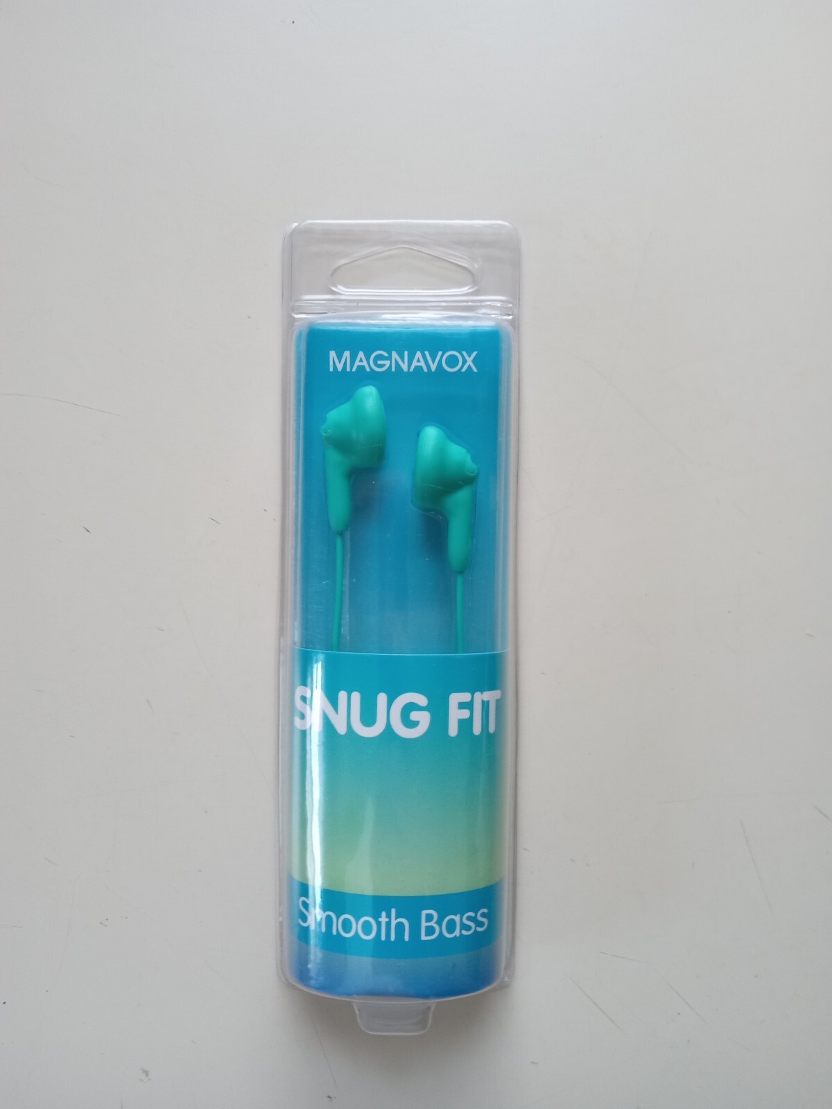 MAGNAVOX Snug Fit In Ear Headphones Smooth Bass 15mm Earbuds Teal FAST SHIP