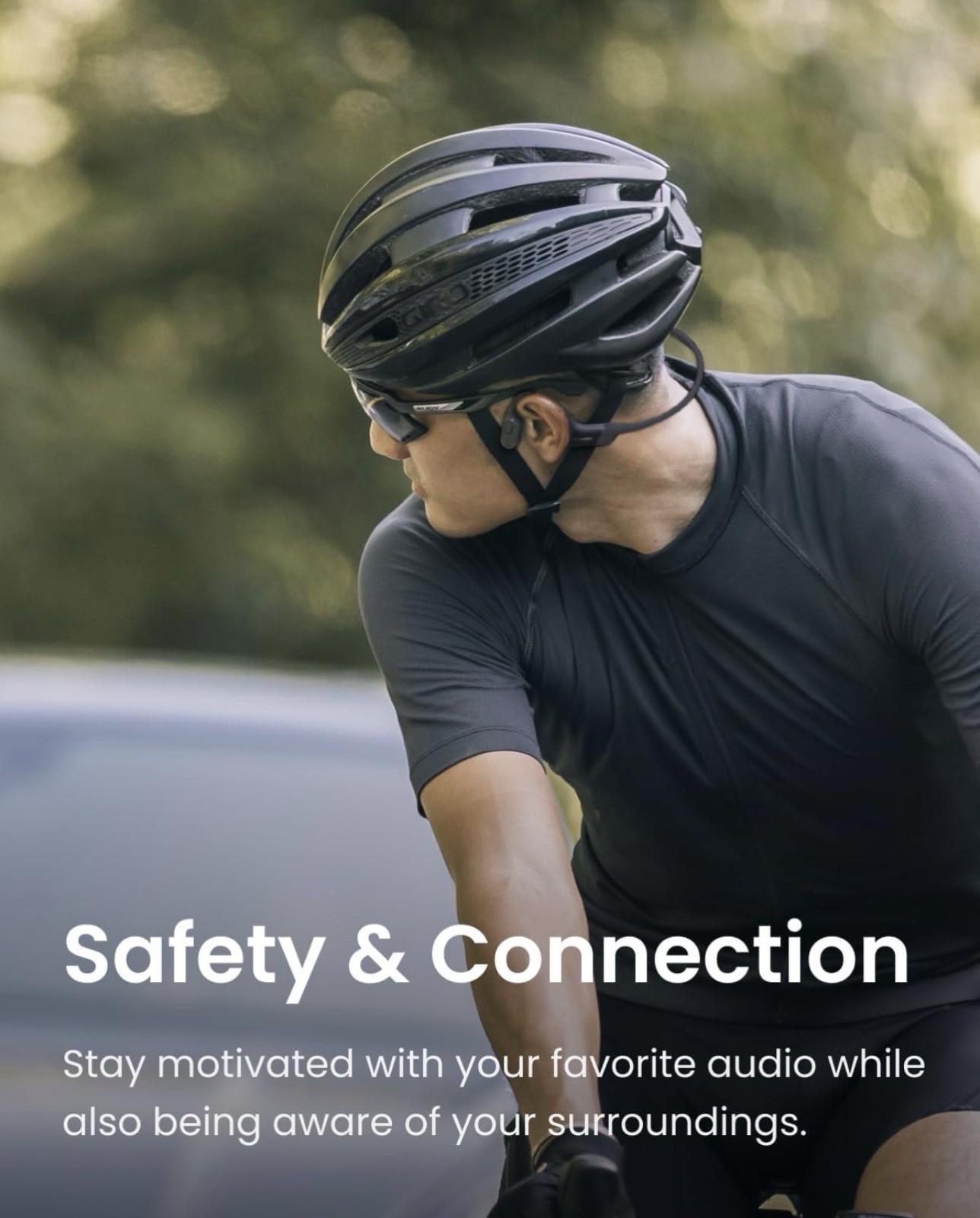SHOKZ OpenRun Bone Conduction Open-Ear Bluetooth Sport Headphones