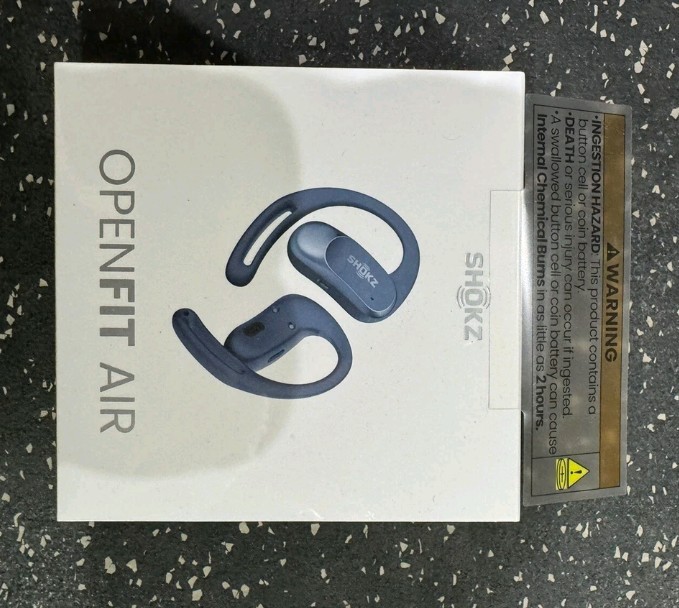 Shokz – OpenFit Air Open-Ear True Wireless Earbuds – Stone Blue Open Box!