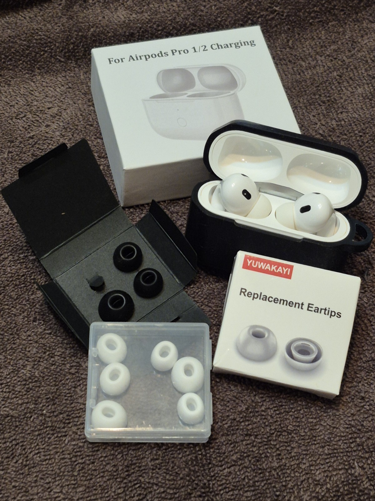 Apple AirPods Pro 1st Gen A2190 Charging Cases, Earbuds, Replacement Tips, More