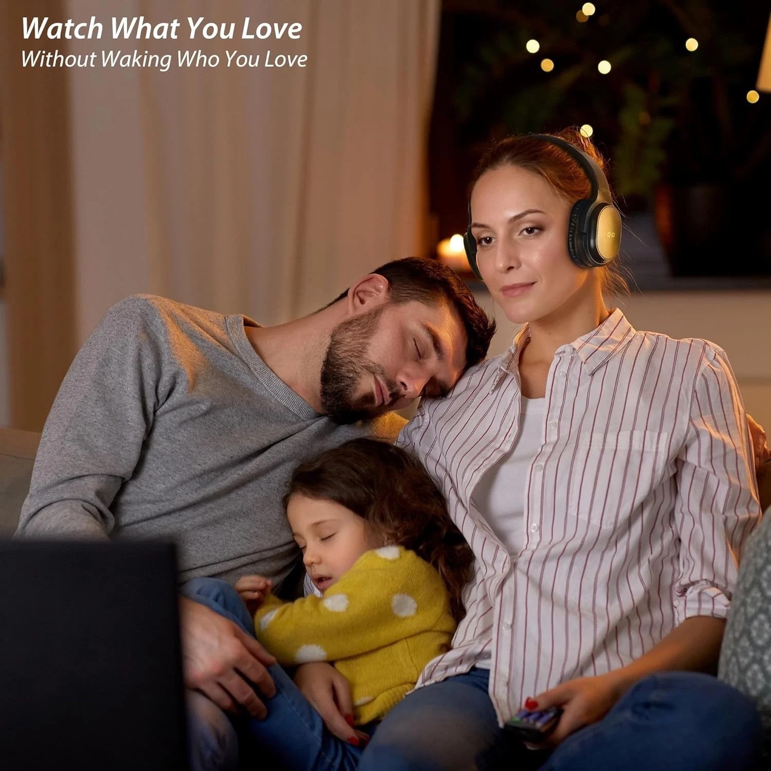 Wireless Headphones for TV, with 2.4G Transmitter, Optical & 3.5mm Input | He…