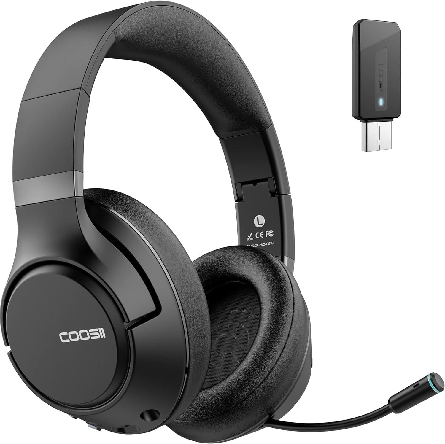 H300 Bluetooth Wireless Headphones with Noise Cancelling Mic for Work & Meetings