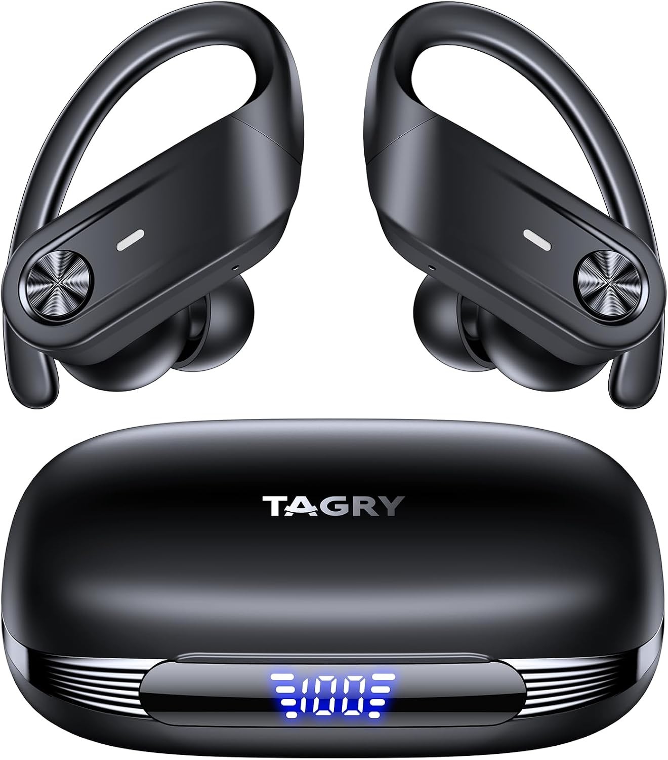 TAGRY X88 Hybrid Wireless Earbuds Active Noise Cancelling Waterproof – Black