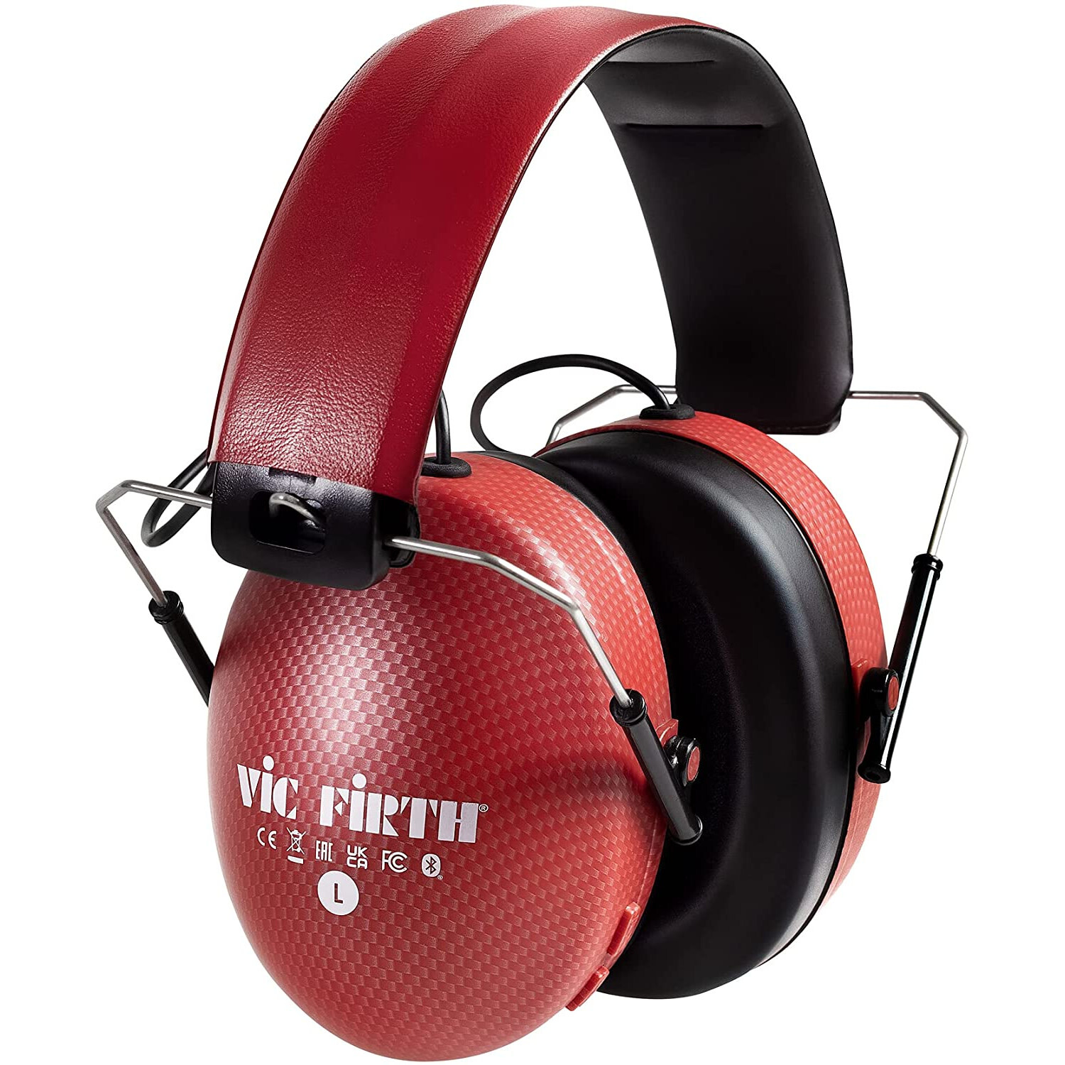 Vic Firth VXHP0012 Bluetooth Isolation Headphones, Red