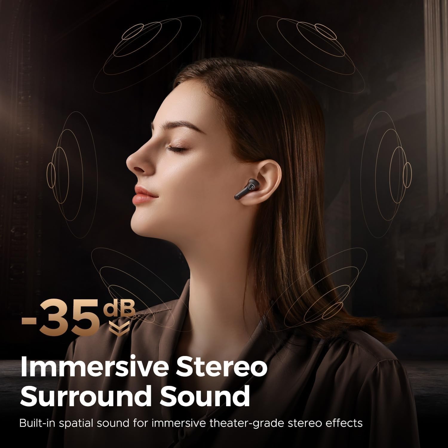 SoundPEATS T3 Pro Wireless Earbuds, 12mm Drivers Bass Stereo, Bluetooth 5.4