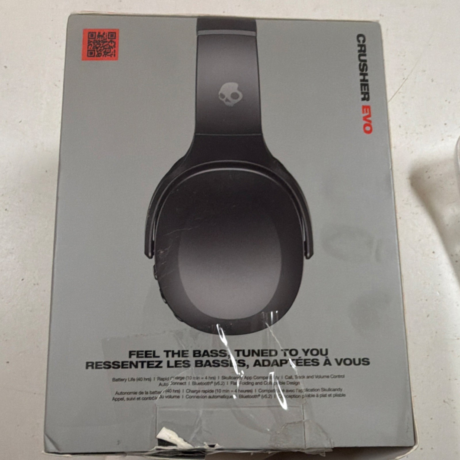 Skullcandy Crusher Evo Bluetooth Wireless Over-Ear Headphones Black