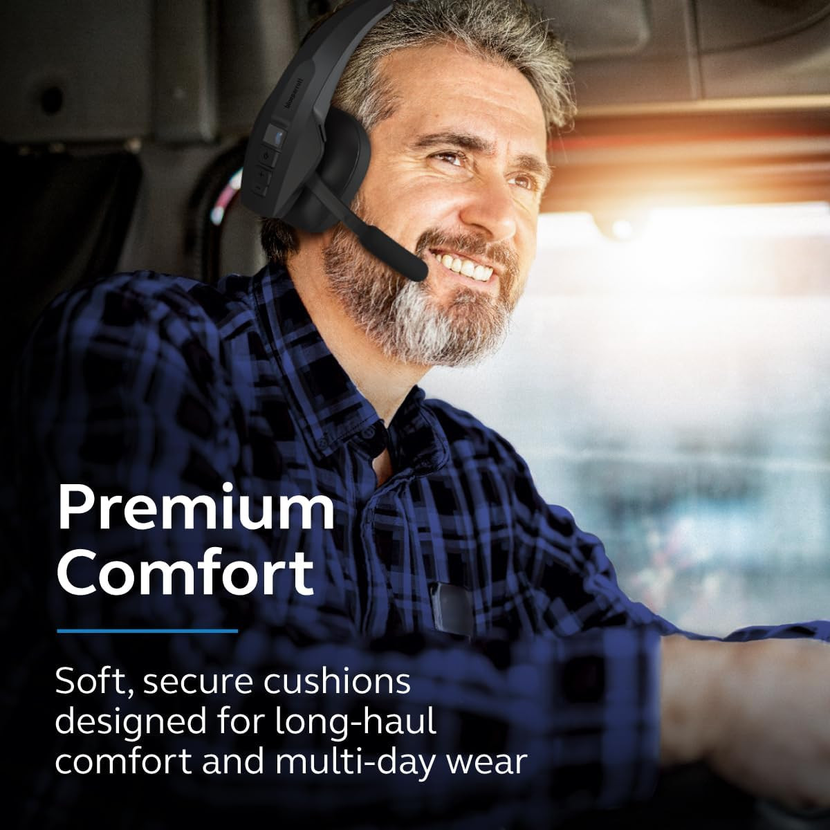 Blueparrott Pro B450 Mono Bluetooth Wireless Headphone 98% Noise Cancellation