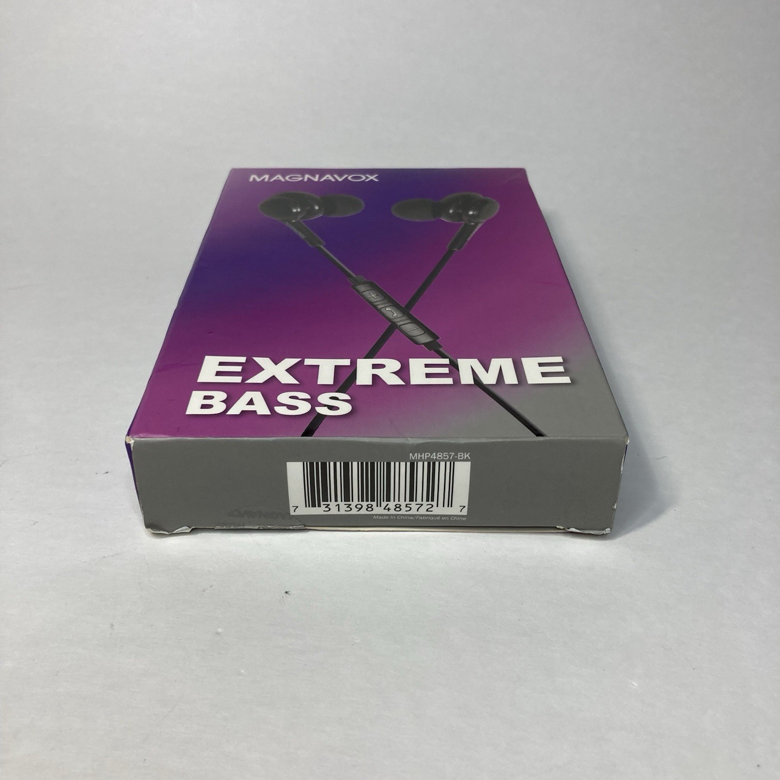 Magnavox In-Ear Silicone Earbuds Extreme Bass w/ 3.5mm Headphone Jack Black NEW