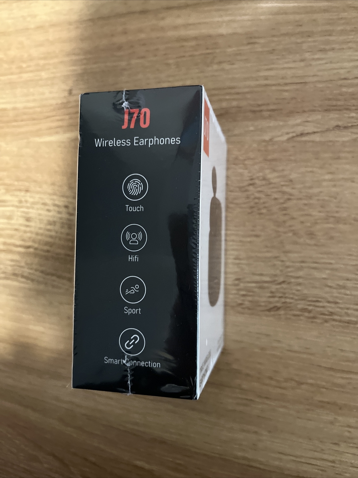 Wireless Bluetooth Earphones Clear Call w Charging Case Black & Mic NEW