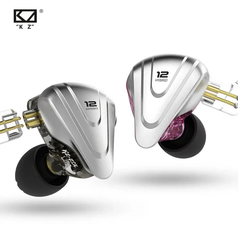 KZ ZSX 1DD 5BA Hybrid 12 Drivers HIFI Bass Earbuds In Ear Monitor Noise